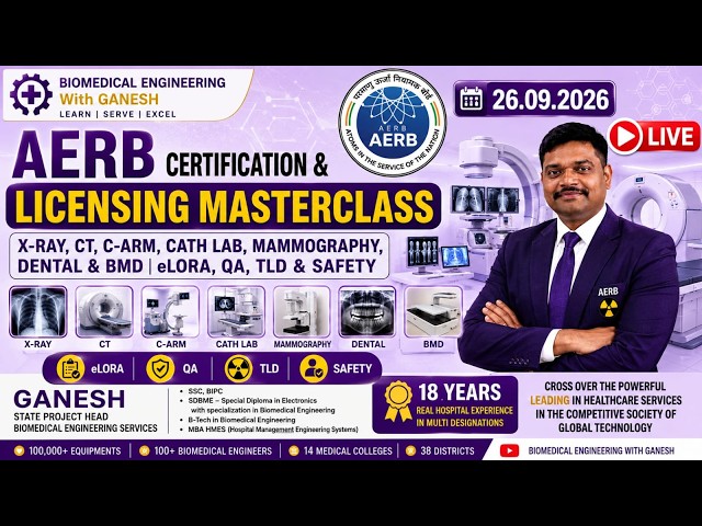 🔴 LIVE | AERB LICENCE MASTERCLASS |, eLORA, QA & Radiation Safety | 26.09.2026