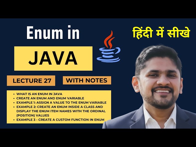 Enum in Java (Hindi) | Java Tutorial for Beginners | Amit Thinks