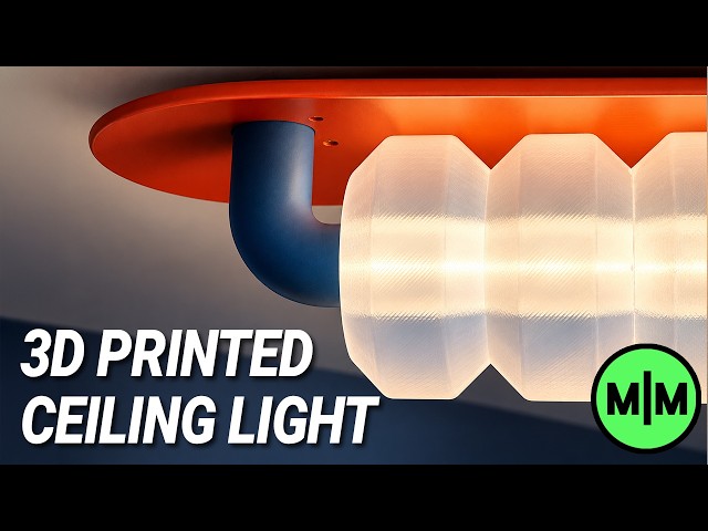 A 3D Printed Ceiling Light for My Office