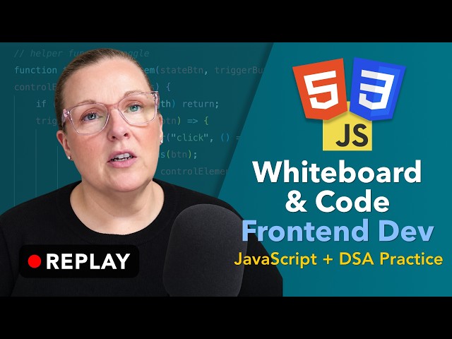 LIVE | JavaScript DSA + Making a Frontend Project Responsive | Project Part 9