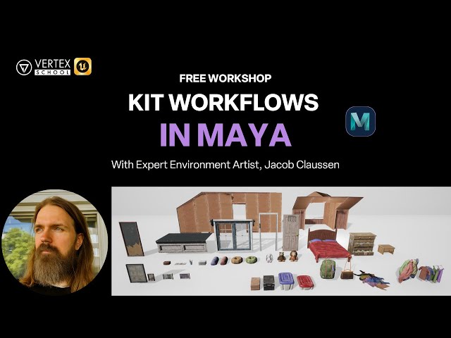 Build Game Environments Faster with Maya Kit Workflows | Live with Jacob Claussen