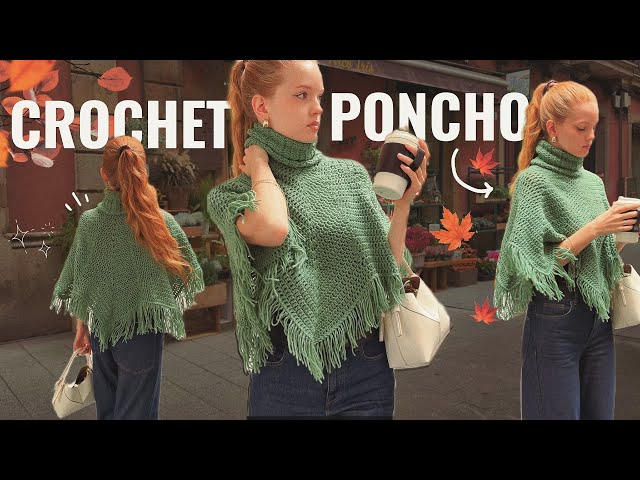 Crochet Poncho in 2 Days! / Easy Tutorial
