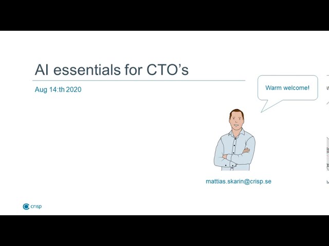 AI and Machine Learning - The CTO Essentials