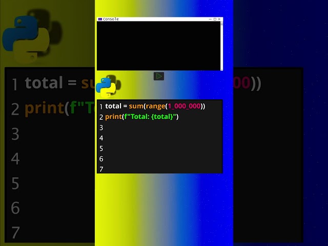 Python vs C++ Speed Test – 1,000,000 Number Sum 💥