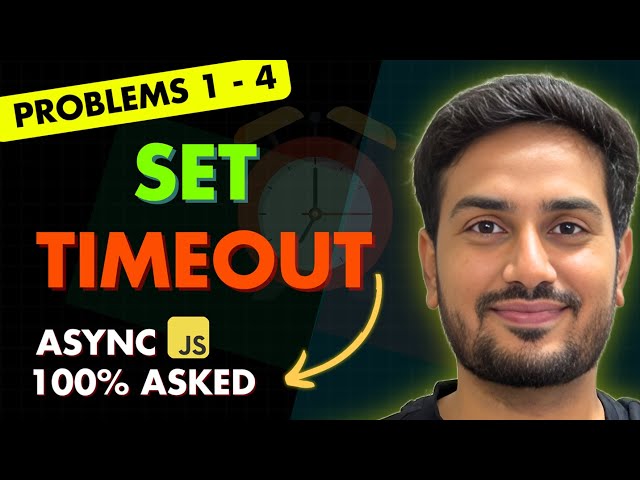setTimeout, Loops & Delays | Most Asked Async JS Interview Questions | Ep 02