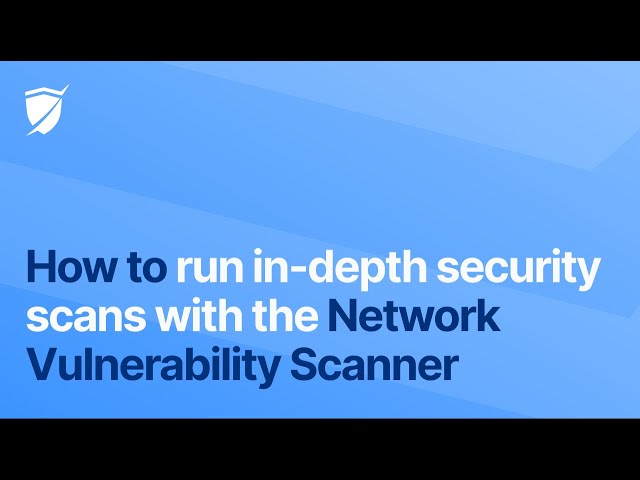 Run in-depth security scans with our Network Scanner