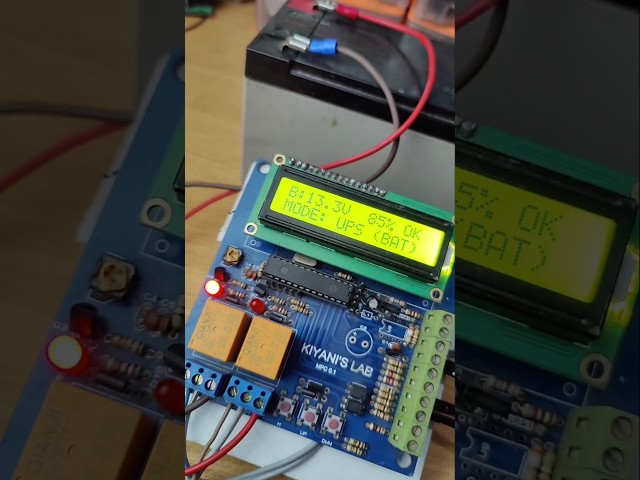 12V DC UPS #kiyanislab #jlcpcb #ups #batterycharger #elevtronics