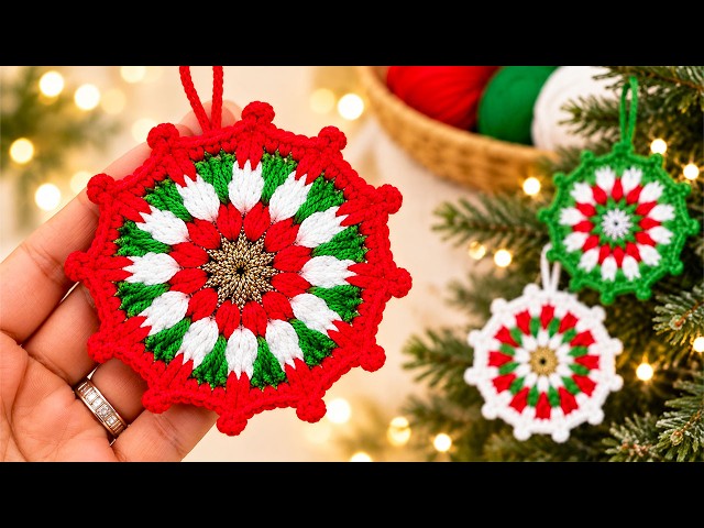 Getting Ready for Christmas? 🎄Crochet This Beautiful Ornament!