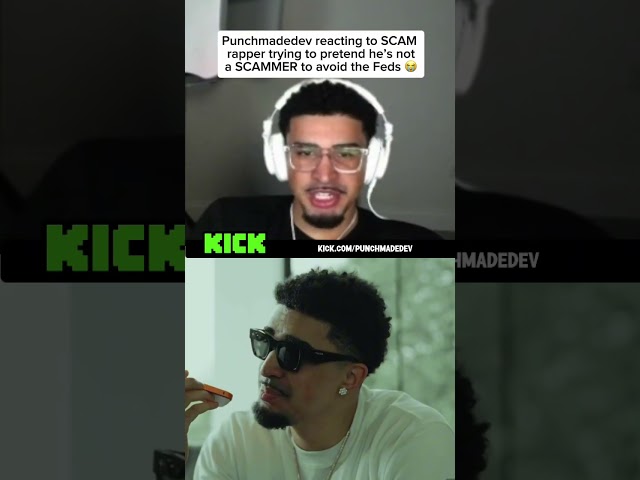 Punchmadedev reacting to SCAM rapper trying to pretend he’s not SCAMMER 😭 #punchmadedev