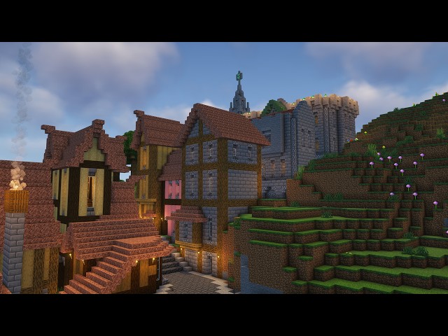 Adding Nine New Living Spaces and a Librarian's Loft to the City Center | Let's Play Minecraft