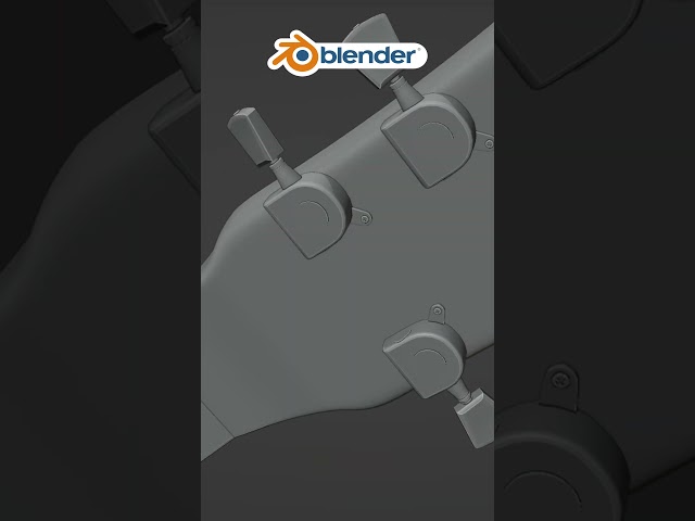 Realistic GUITAR in Blender 3D 🎸
