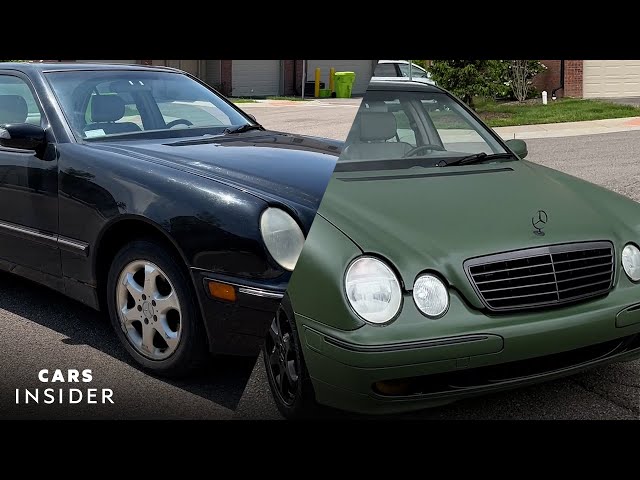 How A Chrome Delete And Matte Wrap Are Applied | Cars Insider