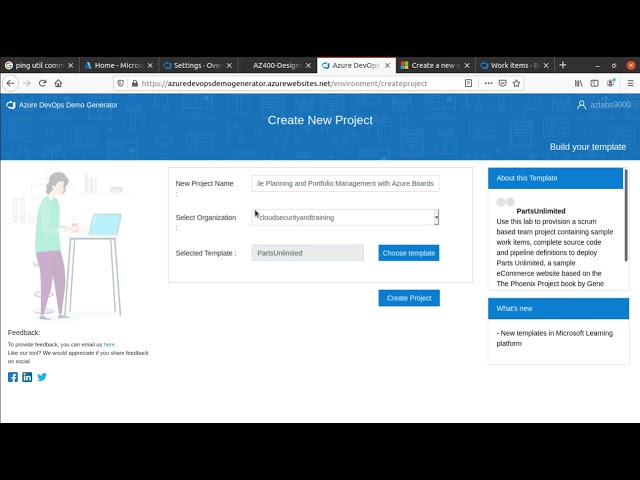AZ 400: Lab1: Agile Planning and Portfolio Management with Azure Boards - Full Lab in One Video
