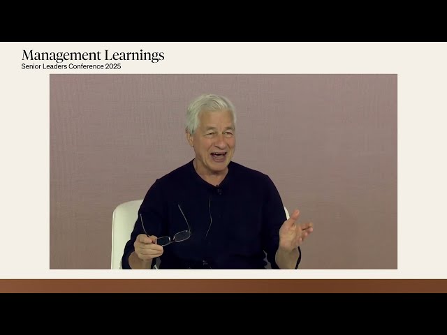 Management Learnings with Jamie Dimon I JPMorganChase