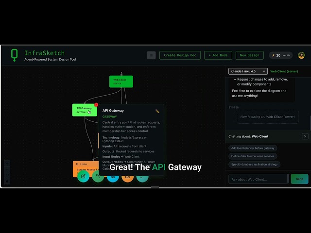 InfraSketch Tutorial