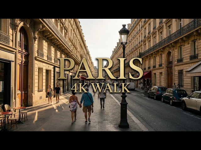 Paris 4K Walk 🇫🇷 Walking Through Paris