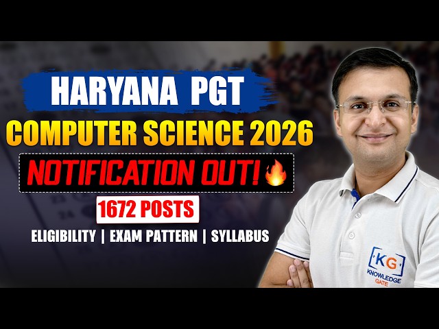HPSC PGT Computer Science 2026 Notification Out! 🔥 1672 Posts | No B.Ed? | Full Roadmap 🚀