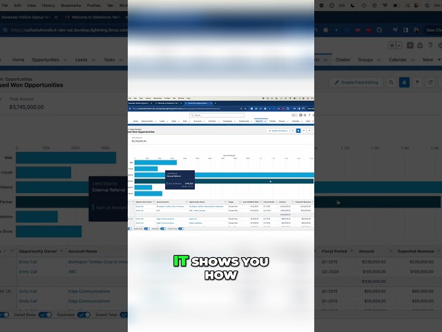 Visualize Your Data: Create Stunning Reports Easily  #salesforcetraining
