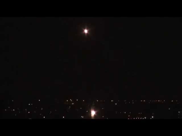 אזעקה בגוש דן - יירוט כיפת ברזל 25 באוגוסט 2014 ב19:50 בערב.