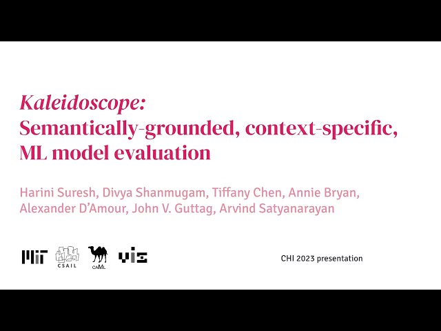 ACM CHI 2023 Talk, Kaleidoscope