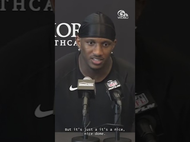 Falcons QB Michael Penix prepares to play the Saints for the Domecoming Anniversary