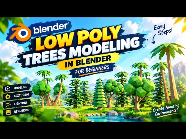 LOW POLY TREE MODELING ||BLENDER FOR BEGINNER || HOW TO LEARN BLANDER IN HINDI