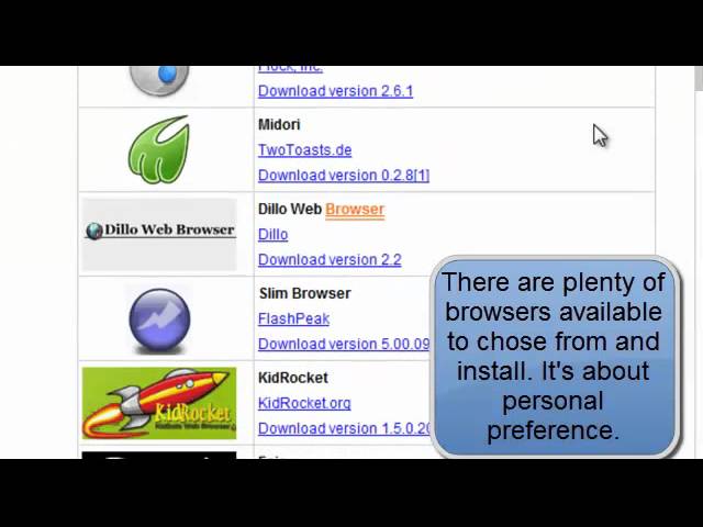 Basic computer training - What is a web browser training