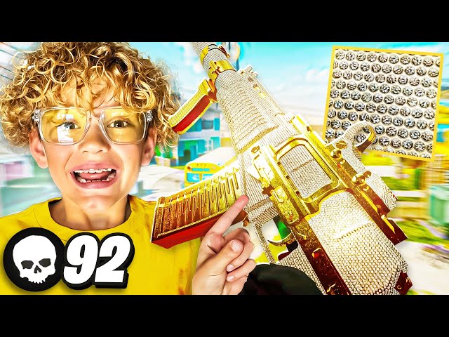 #1 Kid Unlocking Diamond Camo and Drops 92 Kills in Black Ops 6