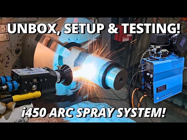 Unbox & Testing WORLD’S MOST INNOVATIVE Metal Spray System! | NEW Metallisation i450 Arc Spray