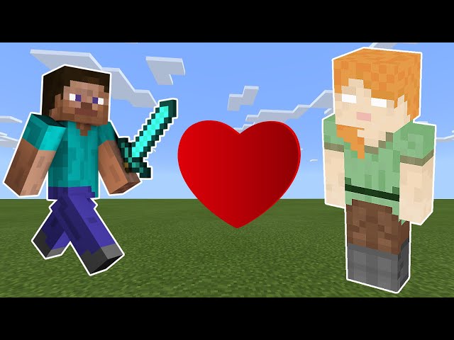 Steve 💗 Alexbrine Minecraft Compilation 7