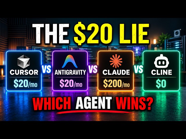 The $20/Mo AI IDE Showdown: Cursor vs Antigravity vs Claude vs Cline