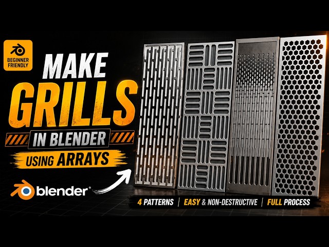 How To Model Grills in Blender | Step by Step Tutorial