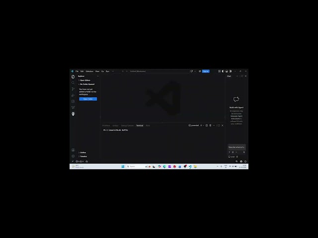 Led blinking using esp32 by Vscode