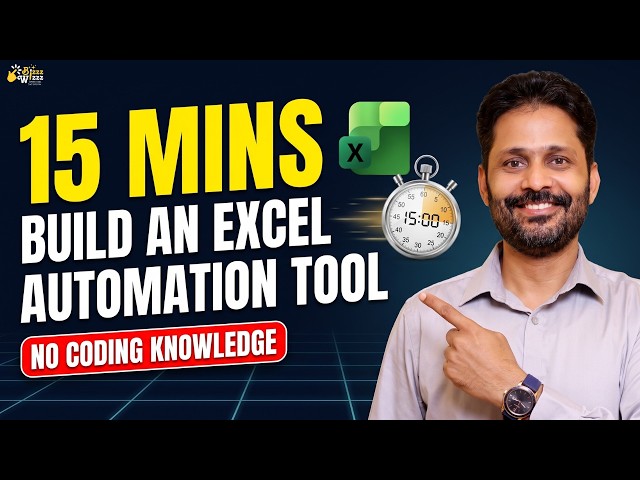 Build your first 100% Automated tool in Excel in 15 min |Send unlimited personalised emails forever!