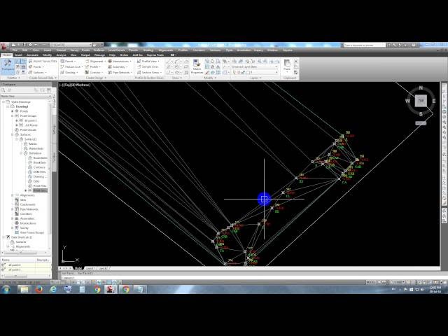 How to Create Boundaries , Surface Of Auto CAD Civil 3 D 2012 Lesson 4