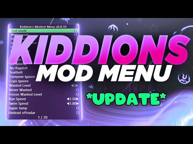 [FREE]GTA 5 Mod Menu | GTA 5 KIDDIONS mod menu | Gta 5 online mod menu | UPDATED 2026 | NO VIRUS