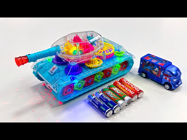 Unboxing RC Dinosaur Climbing Car,EV 3D Tank,Multi-purpose car bus,RC city cleaning truck