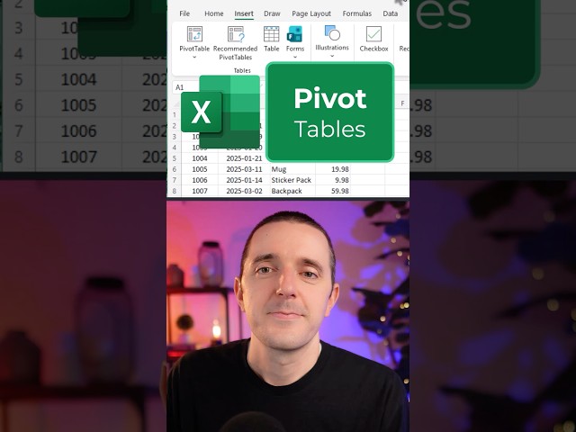 Pivot Tables in 30 Seconds (Microsoft Excel)