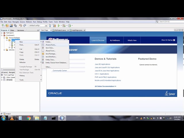 Java Login Page.