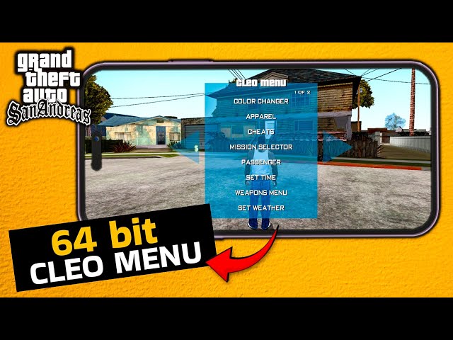 64 bit Cleo Menu for Gta Sa Android - Support Android 16 & 17 | NEX ARC