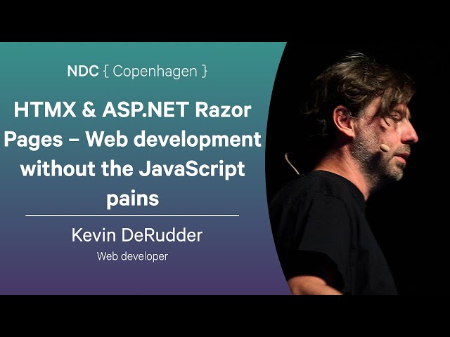 HTMX & ASP.NET Razor Pages – Web development without the JavaScript pains - Kevin DeRudder