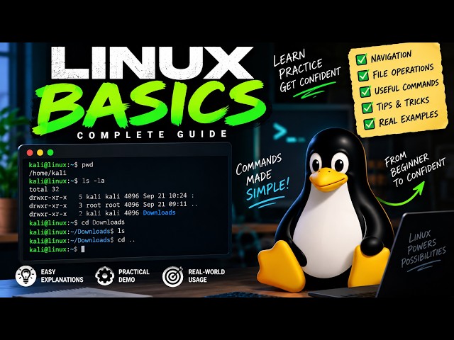 Linux Commands You MUST Know! | Linux Basics for Beginners