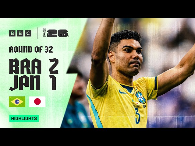 Brazil 2-1 Japan Highlights 🇧🇷🇯🇵 | 2026 FIFA World Cup | Round of 32