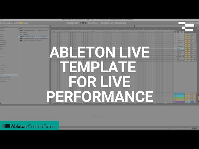 Creating an Ableton Live Template for Live Performance