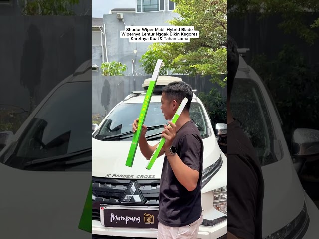 Shudur Wiper Mobil Hybrid Blade Universal Sepasang tangguh untuk pandangan jelas saat hujan deras!