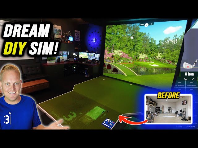 From Garage to Dream Golf Simulator 🏠 | Full DIY Build Video & Tour