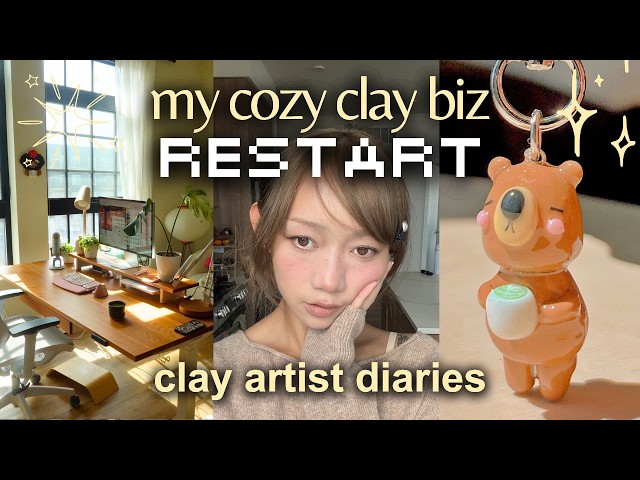 coming out of clay retirement! | a week of preparing the studio, shop drop, new iPad unboxing
