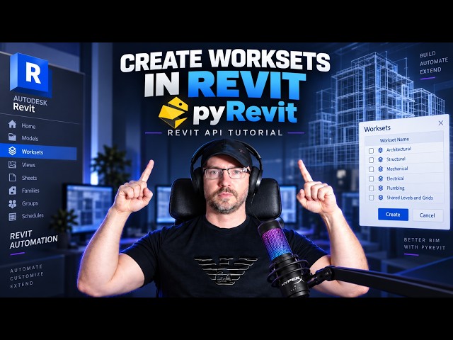 Automate Revit Worksets with pyRevit | Revit API Python Tutorial
