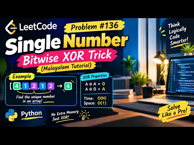 LeetCode Malayalam Series: Single Number (#136) || Python || Coding Hives