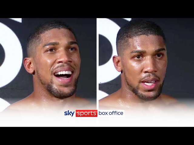 'LET IT BE TYSON FURY!' | Anthony Joshua's reaction after sensational KO over Kubrat Pulev